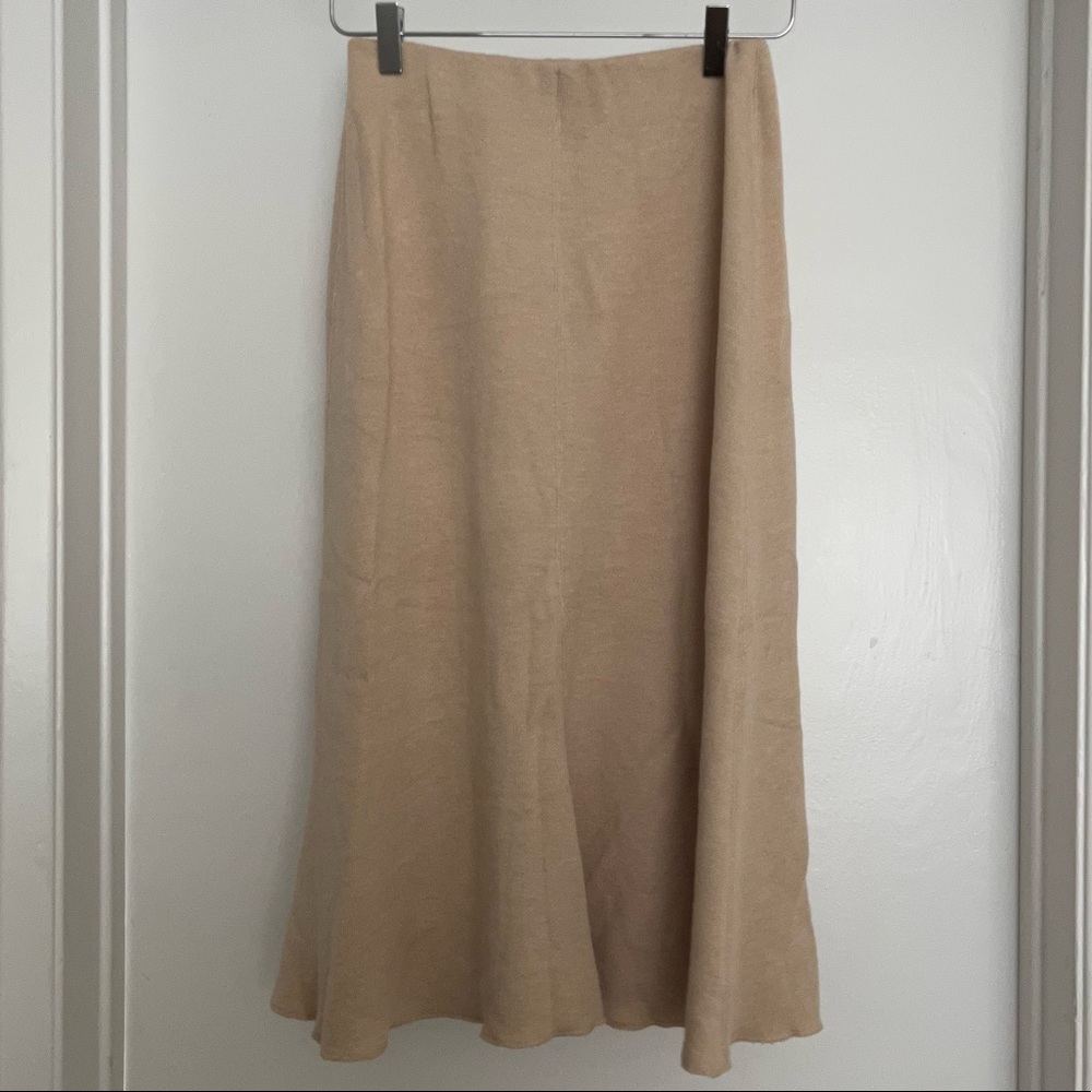 ZARA TAN MIDI SKIRT